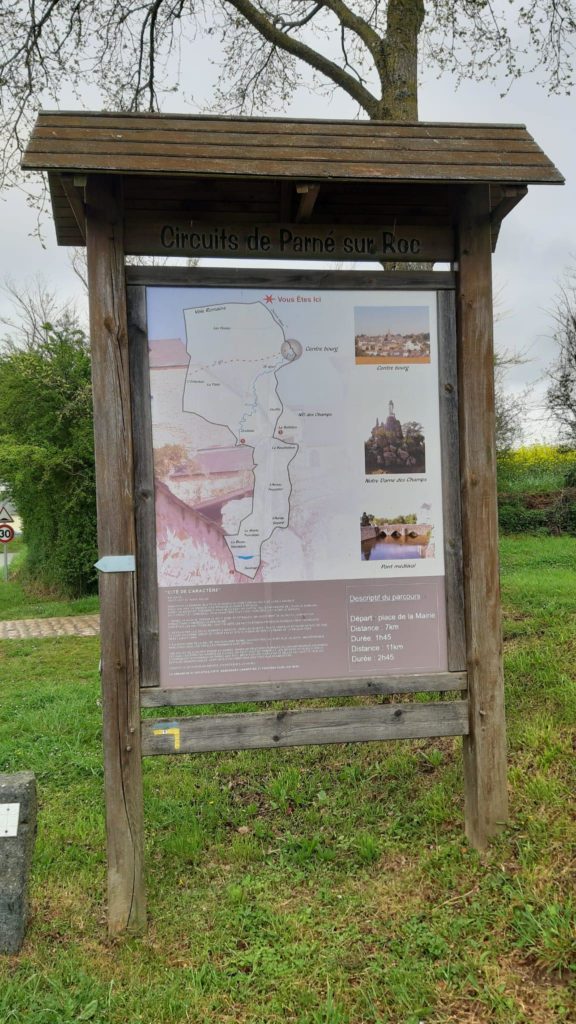 panneau entrée chemins gallo-romains